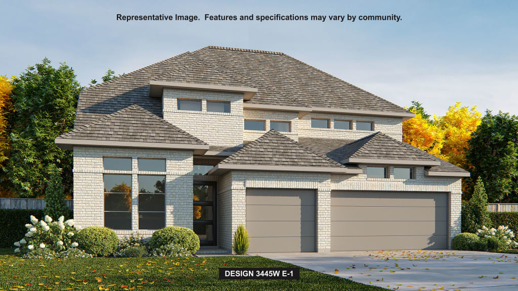 3445W House Plan in Cross Creek West 55, Houston, Texas